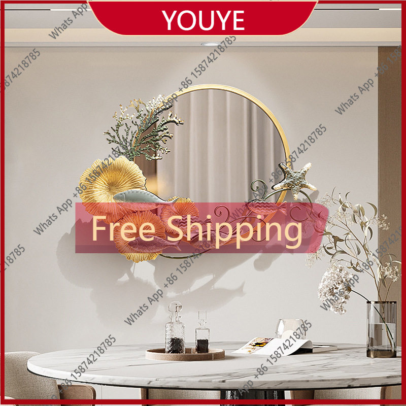 Rattan Mirror Round - Декоративное зеркало Gh Premium в скандинавском