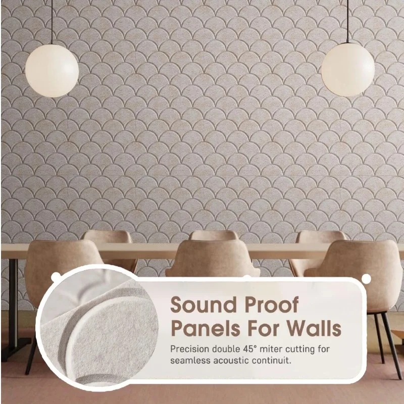 Wall Panel 3D Texture - Квадратные звукоизоляционные стеновые панели с текстурой
