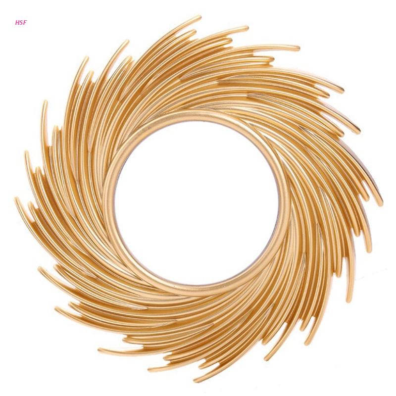 Rattan Mirror Round - Декоративное зеркало в форме солнца, Фотофон