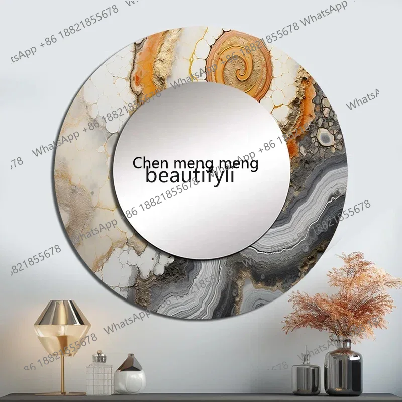 Rattan Mirror Round - Q178 CC Круглое зеркало, персонализированное ведро,