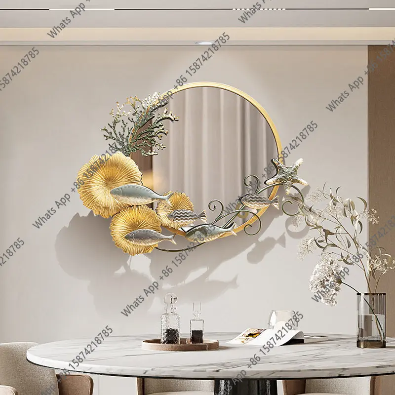 Rattan Mirror Round - Премиальное декоративное зеркало-картина для спальни, круглое,