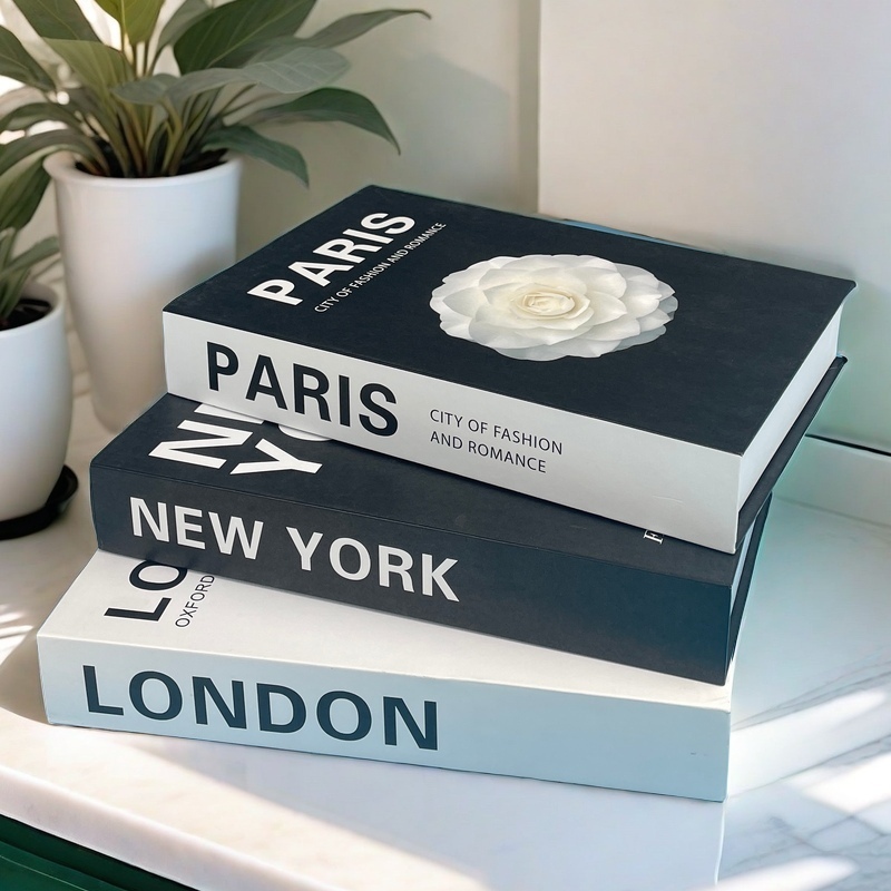 Interior Design Yearbook - Роскошный ящик для хранения поддельных книг