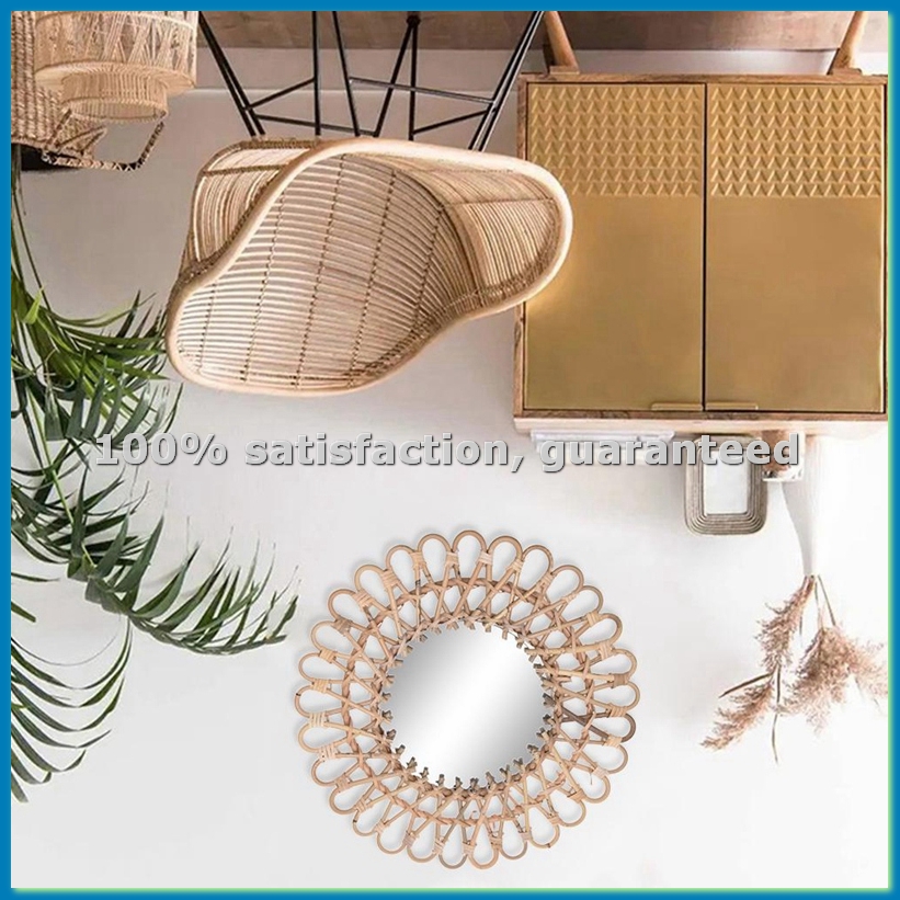 Настенное зеркало из ротанга в – обзор и цена Rattan Mirror Round