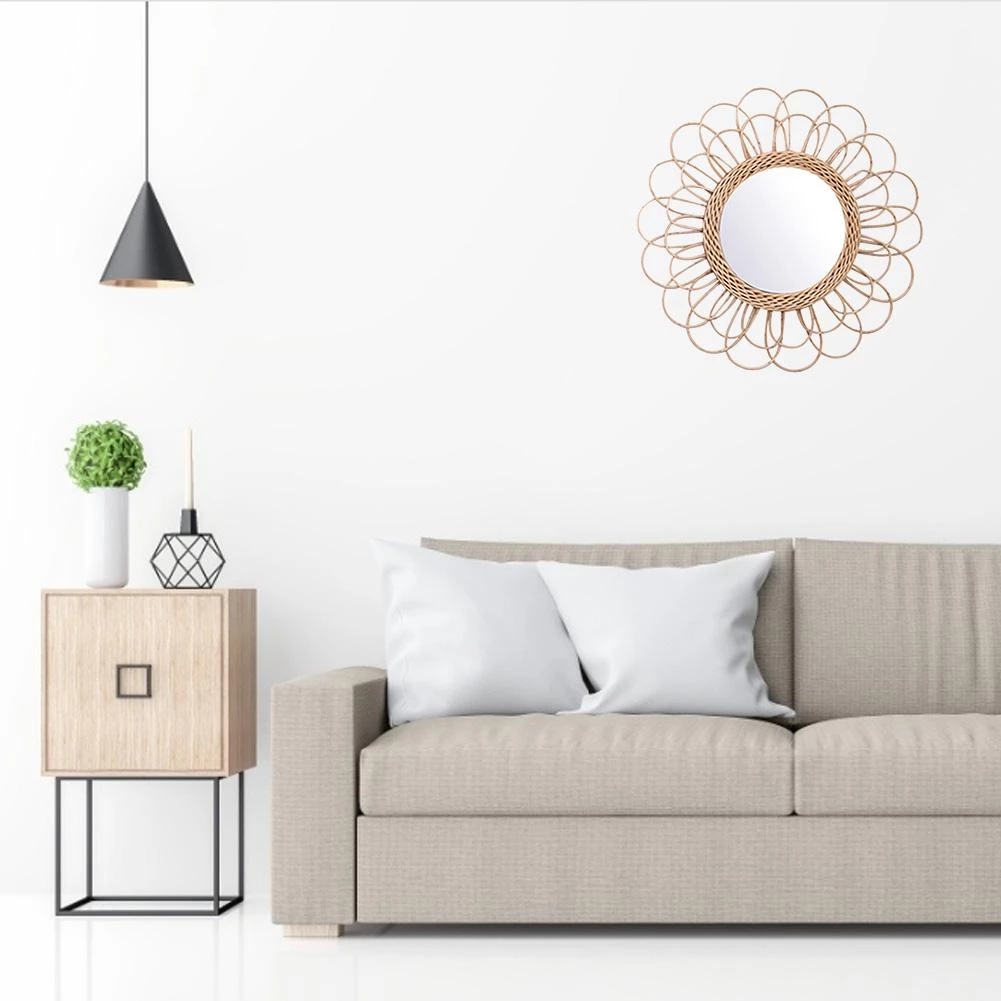 Зеркало из ротанга, инновацион – обзор и цена Rattan Mirror Round