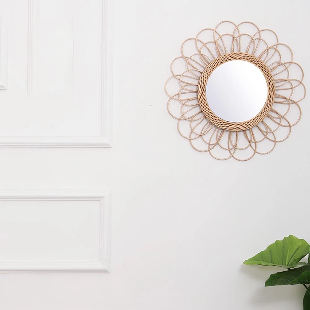 Зеркало из ротанга, инновацион – обзор и цена Rattan Mirror Round