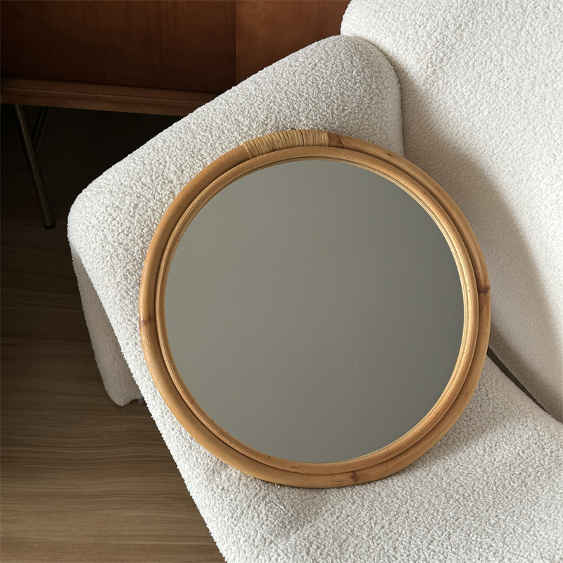 Средневековое зеркало из ротан – обзор и цена Rattan Mirror Round