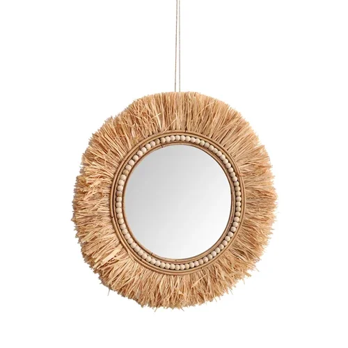 Декоративные зеркала из ротанг – обзор и цена Rattan Mirror Round